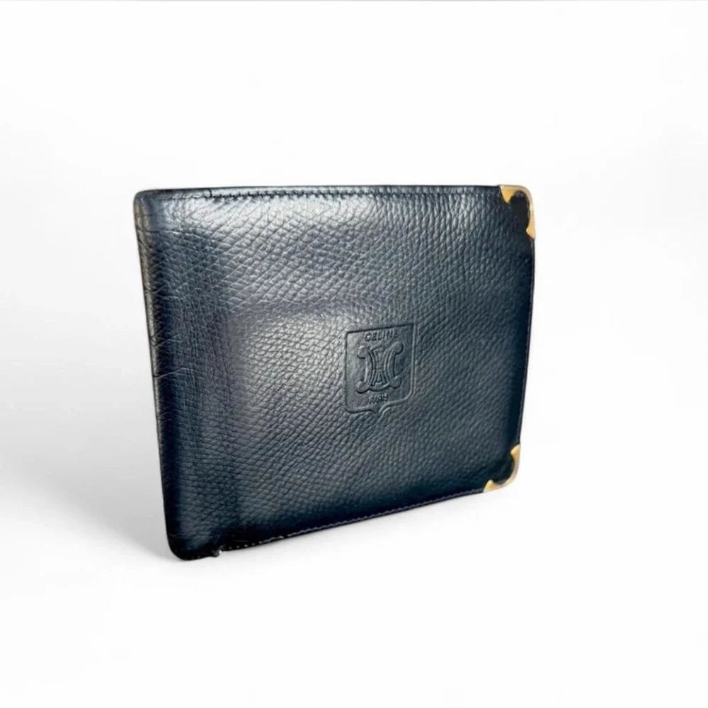 Celine Black Leather Wallet
